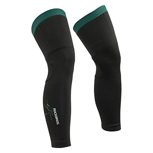 ROCKBROS Fahrrad Armlinge/Beinlinge Winter Thermo Armwärmer/Beinwärmer Rutschfest Arm Sleeves und Knieschutz für Radfahren, Laufen Herren/Damen S-3XL (1 Paar) von ROCKBROS