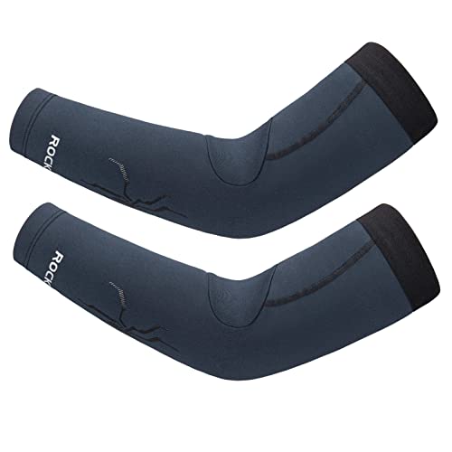 ROCKBROS Fahrrad Armlinge/Beinlinge Winter Thermo Armwärmer/Beinwärmer Rutschfest Arm Sleeves und Knieschutz für Radfahren, Laufen Herren/Damen S-3XL (1 Paar) von ROCKBROS