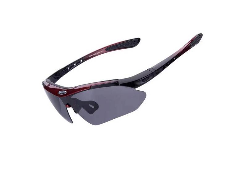 ROCKBROS Fahrradbrille Polarisierende Fahrradbrille mit UV-400-Filter mit schwarzem Etui von ROCKBROS