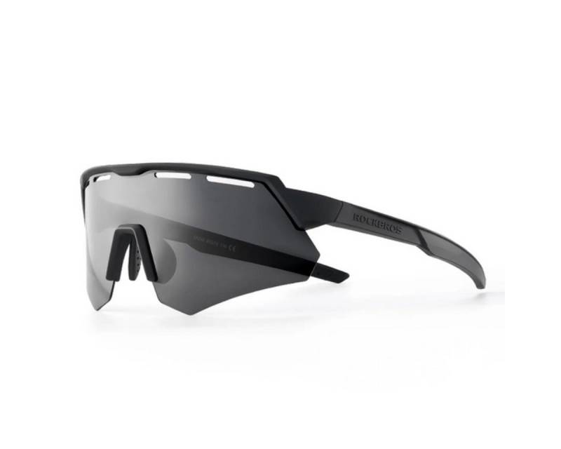 ROCKBROS Fahrradbrille Polarisierte Radbrille mit UV-Schutz und Korrektureinsatz - Grau von ROCKBROS