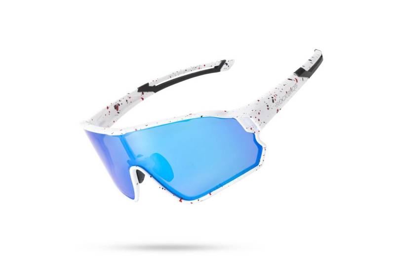 ROCKBROS Fahrradbrille Sonnenbrille Polarisierte UV400 Damen Herren Windschutzbrille, (1-St), Sportbrille Radbrille zum Radfahren von ROCKBROS