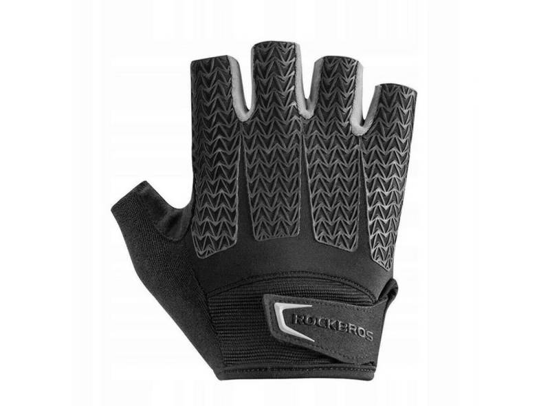 ROCKBROS Fahrradhandschuhe Fäustlinge Sporthandschuhe mit Gel-Einsätzen Schwarz–Grau von ROCKBROS