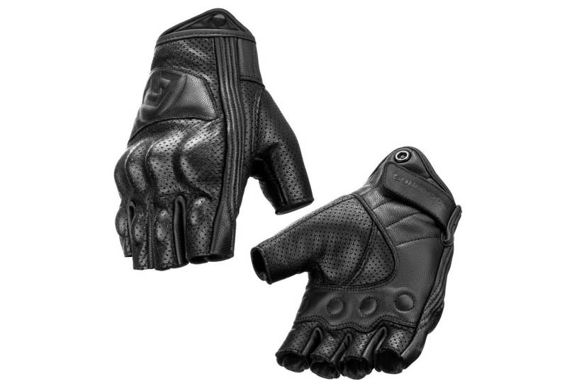 ROCKBROS Fahrradhandschuhe Fingerlose Mountainbike Handschuhe Touchscreen, Schaffell Atmungsaktiv Gelpolsterung von ROCKBROS