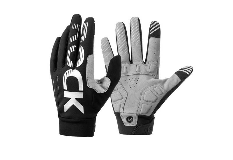 ROCKBROS Fahrradhandschuhe Handschuhe für Frühling Herbst Winddicht Stoßfest Touchscreen (1-St) Vollfinger Handschuhe für Outdoor-Sports Laufen, Damen Herren von ROCKBROS