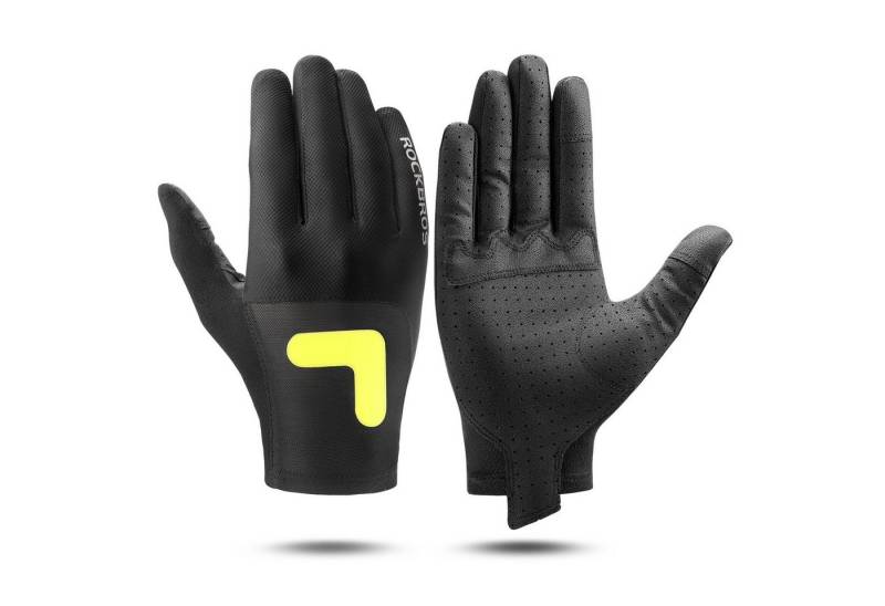 ROCKBROS Fahrradhandschuhe MTB-Handschuhe Atmungsaktive, winddichte Touchscreen-Fahrradhandschuhe Reflektierende Sicherheit von ROCKBROS
