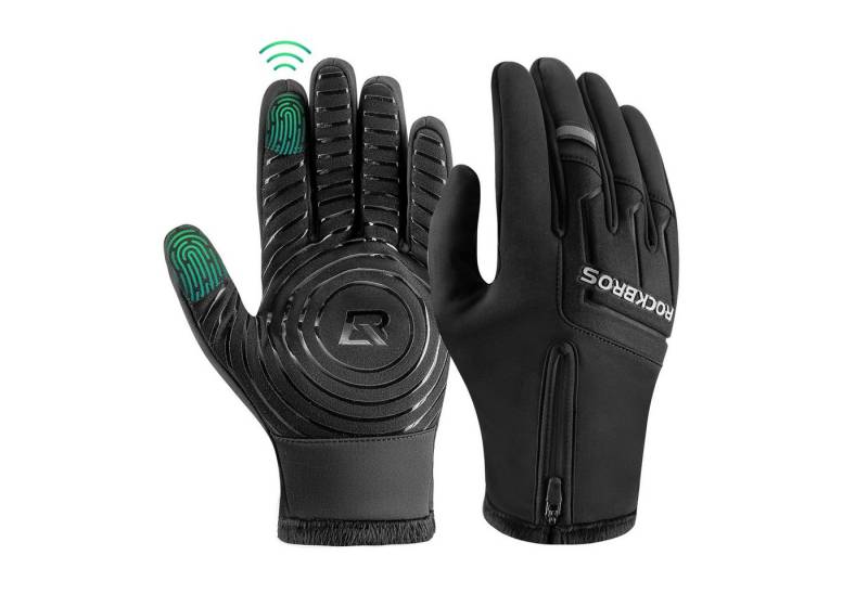 ROCKBROS Fahrradhandschuhe Touchscreen Winterhandschuhe Winddichte rutschfeste Laufhandschuhe Rutschfestes Design von ROCKBROS