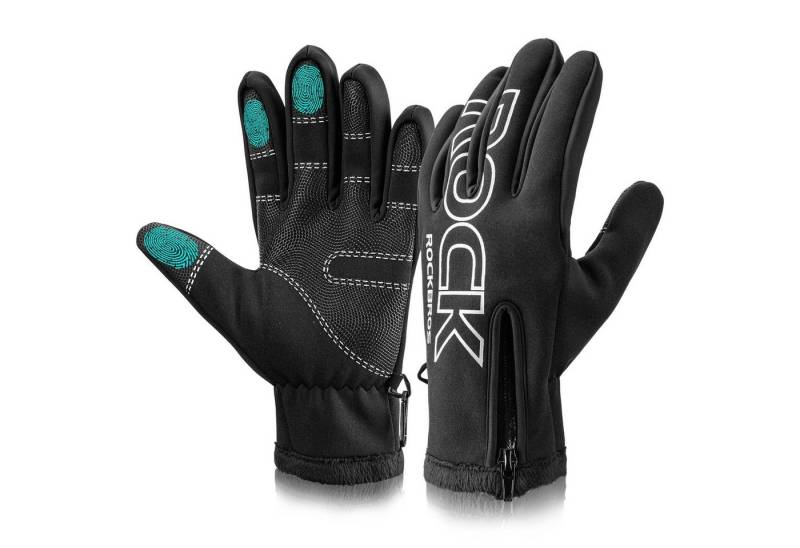ROCKBROS Fahrradhandschuhe Winter Touchscreen Laufhandschuhe Winddicht Warm Wasserabweisend Winddicht & wasserdicht von ROCKBROS