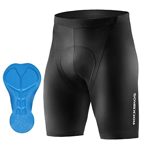 ROCKBROS Fahrradhose Kurz Fahrradhose mit 3D Sitzpolster Schnelltrockend Atmungsaktiv Radunterhose MTB Bike Shorts Herren Damen Unisex von ROCKBROS