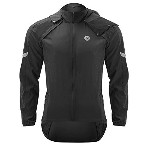 ROCKBROS Fahrradjacke Herren Damen Abnehmbare Softshelljacke Unisex - Geeignet für Radfahren, Joggen, Wandern M-4XL von ROCKBROS