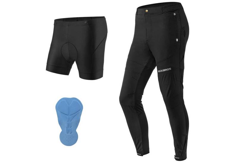 ROCKBROS Fahrradhose Herren Elastisch Atmungsaktiv Laufhose Sommer Herbst Fahrradhose von ROCKBROS