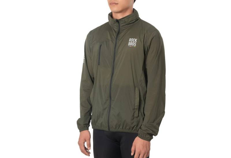 ROCKBROS Fahrradjacke Road-to-Sky Windjacke, lange Radjacke für Radfahren atmungsaktiv Reflektierende Logos von ROCKBROS