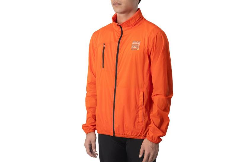 ROCKBROS Fahrradjacke Road-to-Sky Windjacke, lange Radjacke für Radfahren atmungsaktiv Reflektierende Logos von ROCKBROS