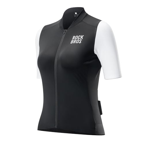ROCKBROS Fahrradtrikot Fahrradshirt Damen Radtrikot Kurzarm Sommer Fahrradtrikot für MTB und Rennrad Atmungsaktiv und Schnelltrocknend von ROCKBROS