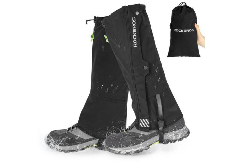 ROCKBROS Gamaschen Gamaschen Wasserdicht Warm Regengamaschen Schnee Gaiters zum Outdoor, Abriebfest, wasser- und winddicht von ROCKBROS
