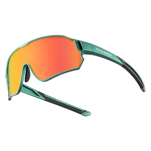 ROCKBROS Kinder Fahrradbrille Sportbrille UV400-Schutz Polarisierte Sonnenbrille TR90 Flexiblem Rahmen für Jungen Mädchen Schutzbrille Outdoorsport von ROCKBROS