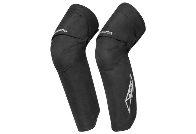 ROCKBROS Kniebandage Beinlinge Abnehmbare Polsterung Knielinge Beinwärmer Warm Radsport, Reflektierendes Design von ROCKBROS