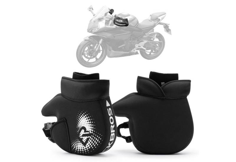 ROCKBROS Motorradhandschuhe Winter Lenker Wärmer Lenkerhandschuhe für Motorrad Warme Winddichte Einfache Montage und Demontage von ROCKBROS