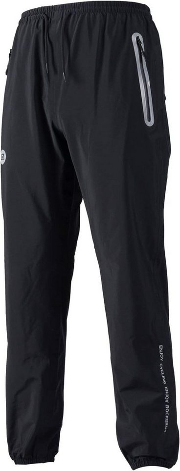 ROCKBROS Regenhose Wasserdichter Regenponcho Verlängerte Regenjacke Outdoor reflektierende Streifen von ROCKBROS