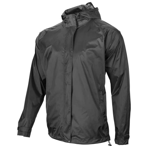 ROCKBROS Regenjacke Radsport Regenmantel wasserdichte Fahrradjacke Atmungsaktiv Schwarz Größe L-4XL von ROCKBROS