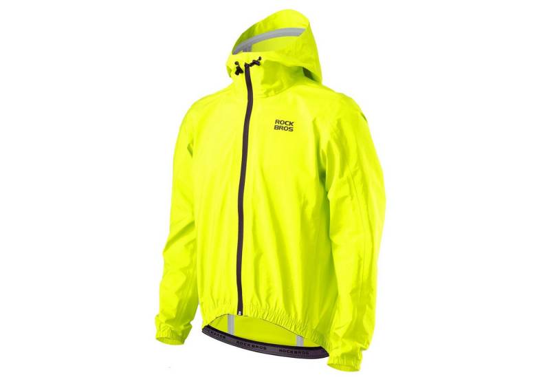 ROCKBROS Regenjacke Wasserdicht Herren Damen Leichter Fahrrad Regenmantel (1-St) Atmungsaktive Windjacke für Radfahren Wandern Angeln Outdoor von ROCKBROS