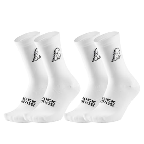 ROCKBROS Rennrad Socken Herren Damen, Atmungsaktive Fahrrad Socken für Radfahren, Laufen, Fitness, Training, Bequeme Radsocken mit Verstärkter Ferse & Rutschfestem Schaft, Weiß, 39-42 ROCKBROS Rennrad Socken Herren Damen, Atmungsaktive Fahrrad Socken für Radfahren, Laufen, Fitness, Training, Bequeme Radsocken mit Verstärkter Ferse & Rutschfestem Schaft, Weiß, 39-42 von ROCKBROS