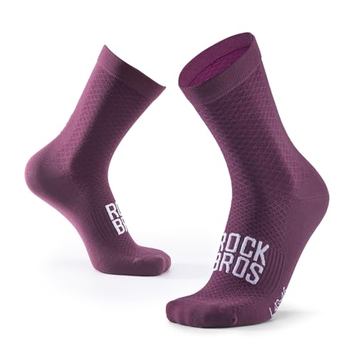 ROCKBROS Road to Sky Fahrradsocken, Sportsocken Atmungsaktive Baumwolle, Lange Laufsocken Herren Damen, Rutschfeste Socken für Rennrad Mountainbike Mehrfarbig S-L Violett S ROCKBROS Road to Sky Fahrradsocken, Sportsocken Atmungsaktive Baumwolle, Lange Laufsocken Herren Damen, Rutschfeste Socken für Rennrad Mountainbike Mehrfarbig S-L Violett S von ROCKBROS