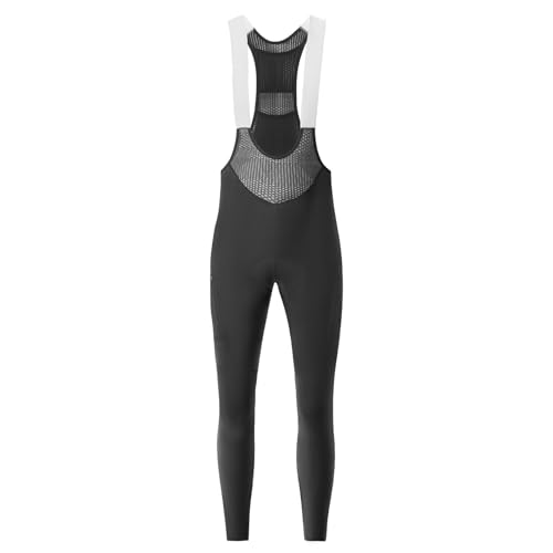 ROCKBROS Road to Sky Herren Fahrrad Trägerhose Lang, Bib Radhose, Träger Radlerhose Lang Gepolstert mit Netzseitentasche Sommer von ROCKBROS