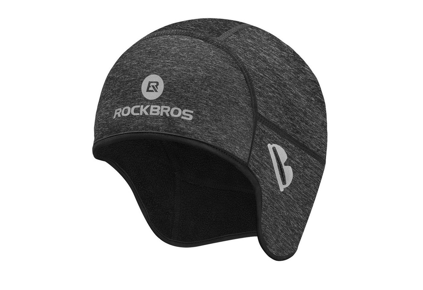 ROCKBROS Schirmmütze Helmmütze Mütze Unterziehmütze (Fahrrad Mütze, Wintermütze mit Brille-Loch, Helm Unterziehmütze Winddicht für Radfahren, Skifahren, Laufen, Outdoor-Aktivitäten, für Damen und Herren) von ROCKBROS