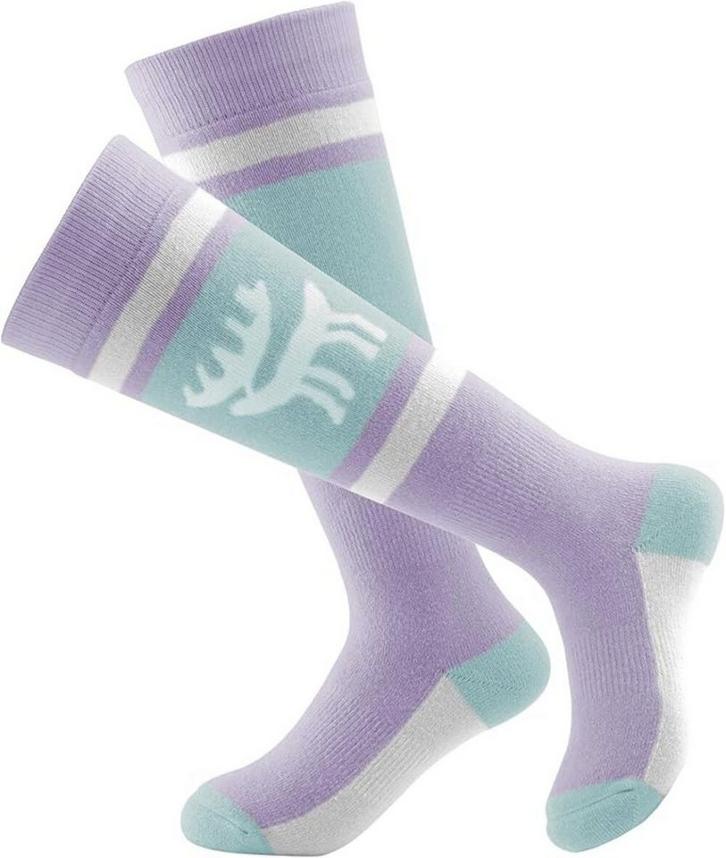ROCKBROS Skisocken Kinder Thermosocken Warm Merino Outdoor Schneesocken Kniestrümpfe haben einen elastischen Fixierbereich von ROCKBROS