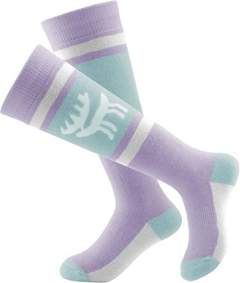 ROCKBROS Skisocken Kinder Thermosocken Warm Merino Outdoor Schneesocken Kniestrümpfe haben einen elastischen Fixierbereich von ROCKBROS
