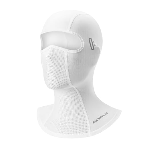 ROCKBROS Sommer Sturmhaube UPF40+ Balaclava Multifunctional Full Face Mask Schnelltrocknende Eisseide Gesichtsmaske Damen Herren für Outdoor Sports Fahrrad Motorrad ROCKBROS Sommer Sturmhaube UPF40+ Balaclava Multifunctional Full Face Mask Schnelltrocknende Eisseide Gesichtsmaske Damen Herren für Outdoor Sports Fahrrad Motorrad von ROCKBROS