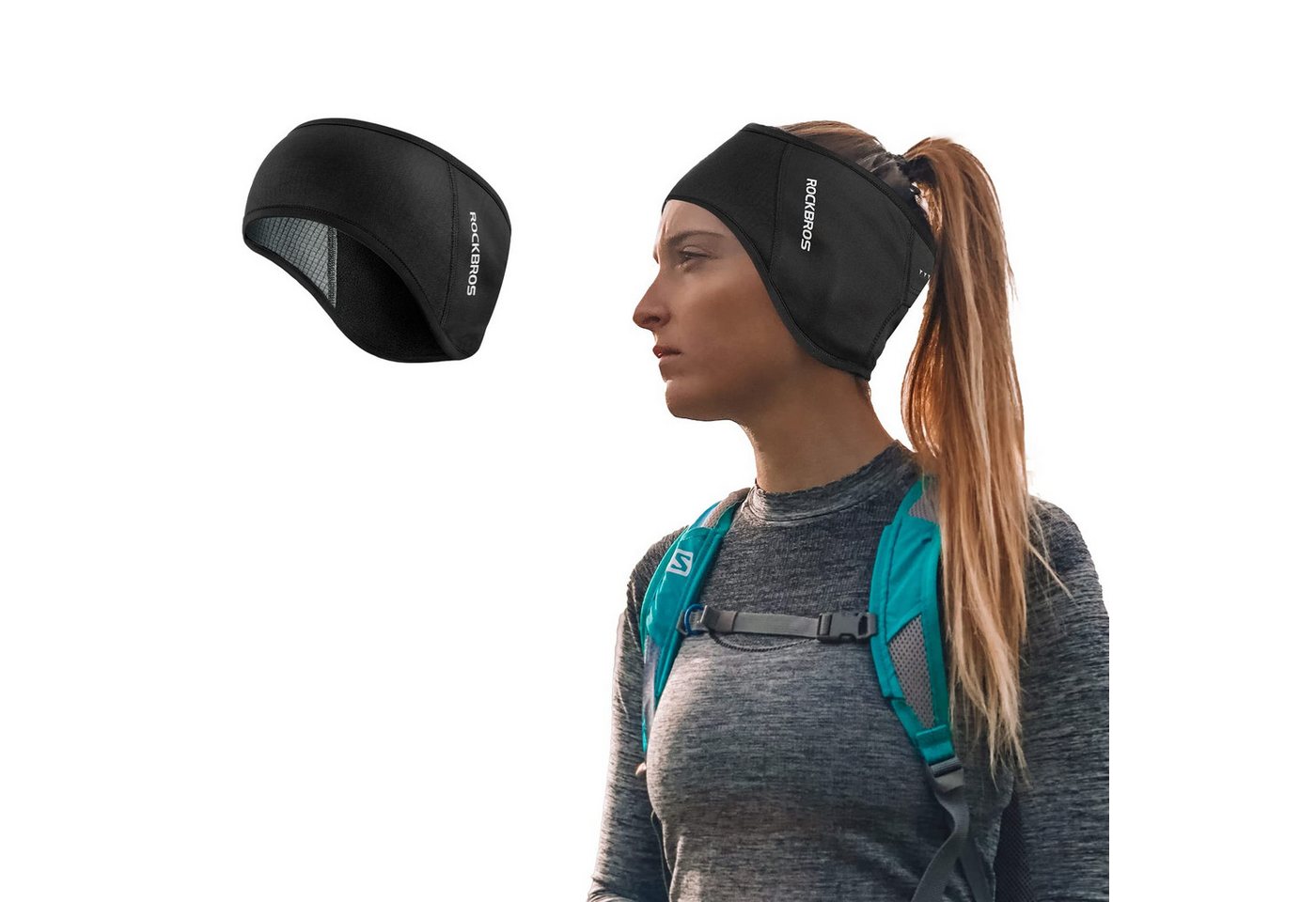 ROCKBROS Stirnband Sport Winter Kopfband Ohrenwärmer Warm Ohrenschutz für Laufen von ROCKBROS