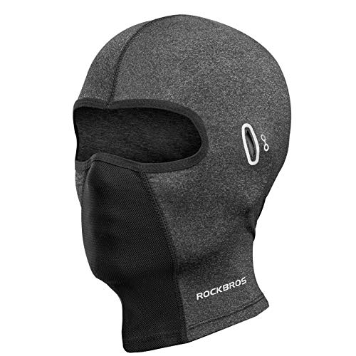 ROCKBROS Sturmhaube Atmungsaktiv UPF 50+ für Sommer Radsport Motorrad Bandana Multifunktionstuch Elastisch Halstuch Damen Herren (Grau, Stil 2) von ROCKBROS