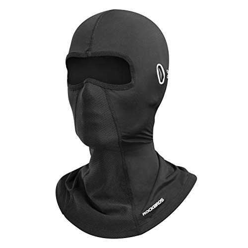 ROCKBROS Sturmhaube Atmungsaktiv UPF 50+ für Sommer Radsport Motorrad Bandana Multifunktionstuch Elastisch Halstuch Damen Herren (Schwarz, Stil 4) von ROCKBROS