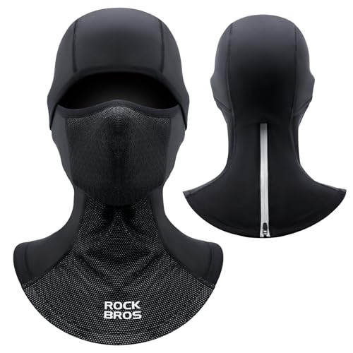 ROCKBROS Sturmhaube Balaclava Herbst Winter Skimaske Atmungsaktiv Gesichtshaube für Damen und Herren Winddicht Motorradmaske Snowboarden Radfahren Outdoor Sports von ROCKBROS