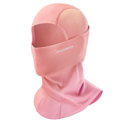 ROCKBROS Sturmhaube Balaclava Skimaske Winddicht Warm für Fahrrad Ski Motorrad Winter Unisex Einheitsgröße, Rosa von ROCKBROS
