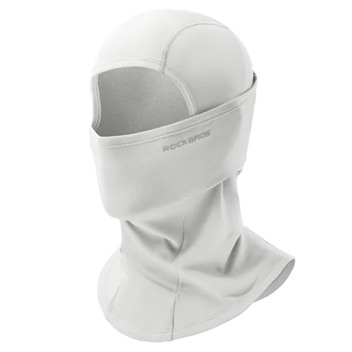ROCKBROS Sturmhaube Balaclava Skimaske Winddicht Warm für Fahrrad Ski Motorrad Winter Unisex Einheitsgröße, Weiß von ROCKBROS