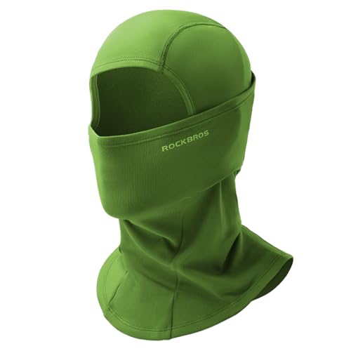ROCKBROS Sturmhaube Balaclava Skimaske Winddicht Warm für Fahrrad Ski Motorrad Winter Unisex Einheitsgröße, Olivgrün von ROCKBROS