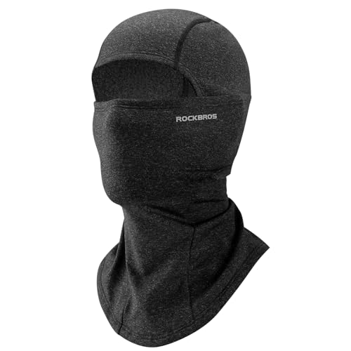 ROCKBROS Sturmhaube Balaclava Skimaske Winddicht Warm für Fahrrad Ski Motorrad Winter Unisex Einheitsgröße, Dunkelgrau von ROCKBROS