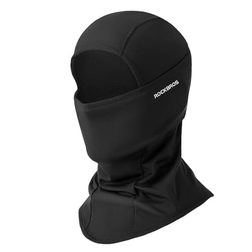 ROCKBROS Sturmhaube Herbst Winter Balaclava für Outdoorsports Radfahren, Snowboarden, Skifahren, Motorrad Fahren Winddicht Warm Gesichtshaube Einheitsgröße Herren/Damen von ROCKBROS