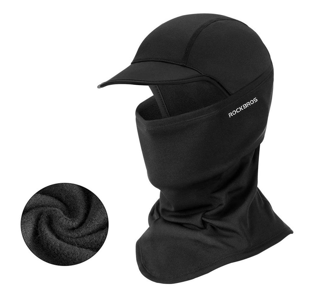 ROCKBROS Sturmhaube Winter Atmungsaktive Sturmmaske Fahrrad Warm für Skifahren Radfahren Reflektierendes Logo von ROCKBROS