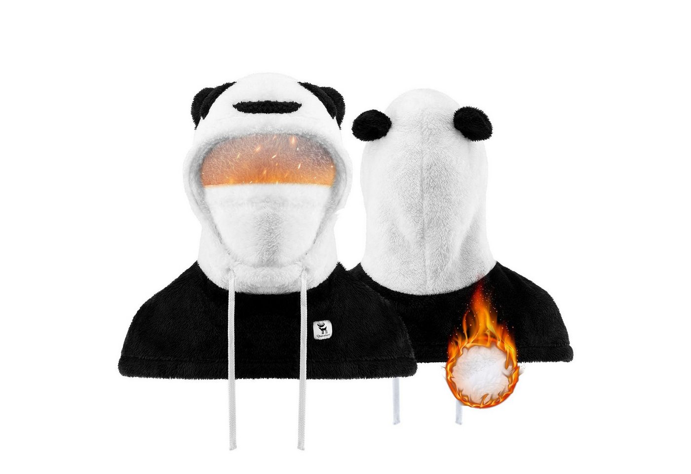 ROCKBROS Sturmhaube Winter Skimaske für Kinder und Eltern, Panda-Design (Vollgesichts-Masken Balaclava für Herbst und Winter Outdoor-Aktivitäten wie Skifahren, Motorradfahren, Radfahren) von ROCKBROS