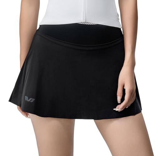 ROCKBROS TVI Fahrradrock mit Integrierter Shorts 2 in 1 Radrock für Damen mit Tasche High Waist ohne Sitzpolster Geeignet für Yoga Tennis Freizeit und Outdoor Sport von ROCKBROS