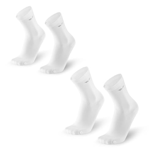 ROCKBROS TVI Fahrradsocken Damen 2er Pack, Radsocken Sommer Lightweight Atmungsaktive Sportsocken für Radsport, Laufen, Fitness, Crossfit von ROCKBROS