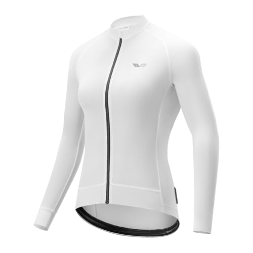 ROCKBROS TVI Radtrikot Damen Langarm, Fahrradtrikot Sommer Rennrad Atmungsaktiv Radfahren Top für Frauen Schnelltrocknend von ROCKBROS