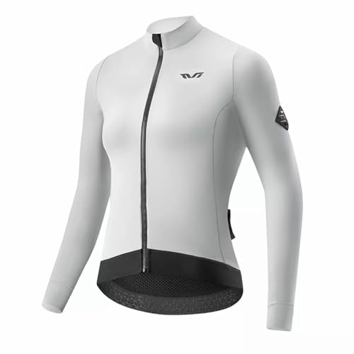 ROCKBROS TVI Radtrikot Damen-Radsporttrikot Langarm Warm Winddicht Winter Fahrradjacke von ROCKBROS