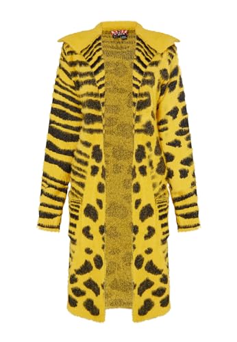 ROCKEASY Damen Strick Cardigan 23728604-RO01, DUNKELGELB, L von ROCKEASY