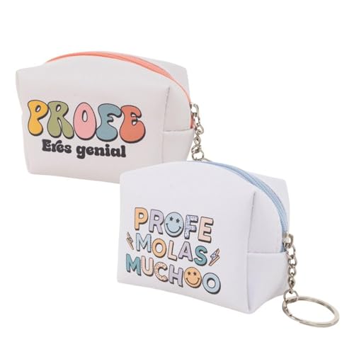 ROCKING GIFTS 2er-Set Geldbörse aus Kunstleder mit Reißverschluss und Schlüsselanhänger, Geschenk für Lehrer, Schullehrer, Schulabschluss, 10 cm ROCKING GIFTS 2er-Set Geldbörse aus Kunstleder mit Reißverschluss und Schlüsselanhänger, Geschenk für Lehrer, Schullehrer, Schulabschluss, 10 cm von ROCKING GIFTS