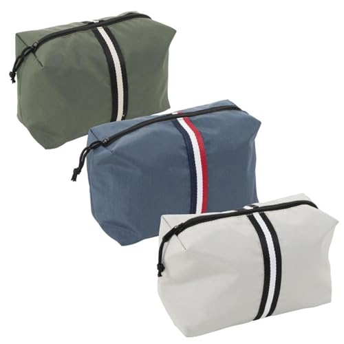 ROCKING GIFTS 3er-Set Reise-Kulturbeutel aus Baumwolle mit Griff für Herren oder Unisex, Grün Blau und Beige, Stiftehalter, 23 cm ROCKING GIFTS 3er-Set Reise-Kulturbeutel aus Baumwolle mit Griff für Herren oder Unisex, Grün Blau und Beige, Stiftehalter, 23 cm von ROCKING GIFTS