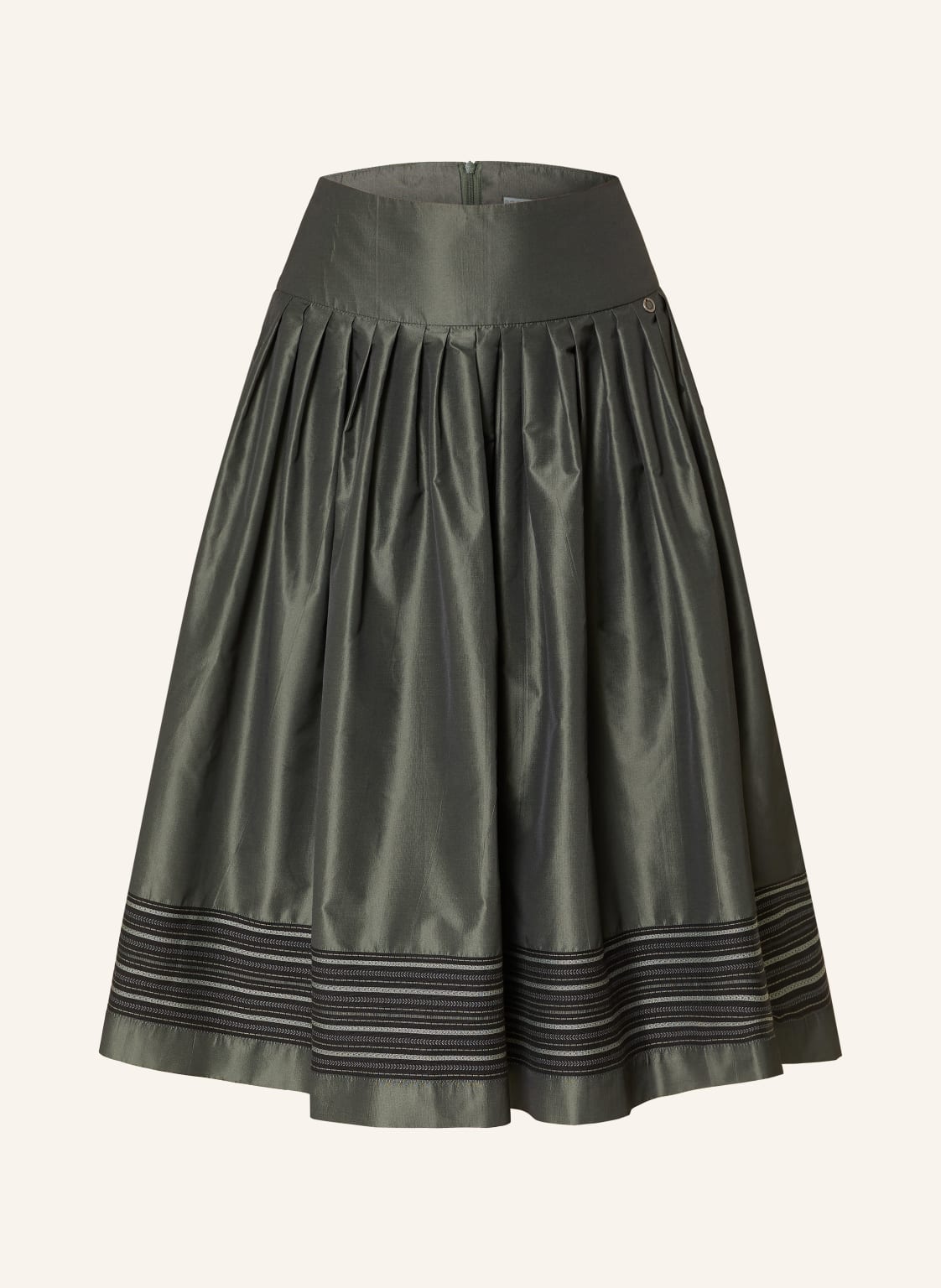 Rockmacherin Faltenrock Weissensee gruen von ROCKMACHERIN